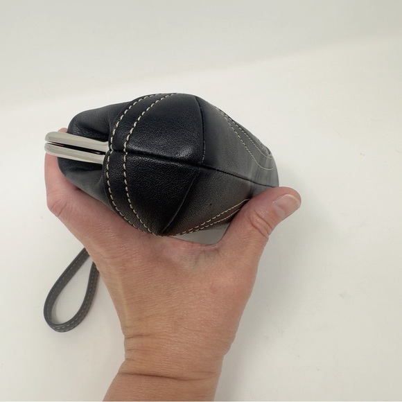 Coach Legacy Kiss-lock Leather Wristlet - Picture 6 of 6